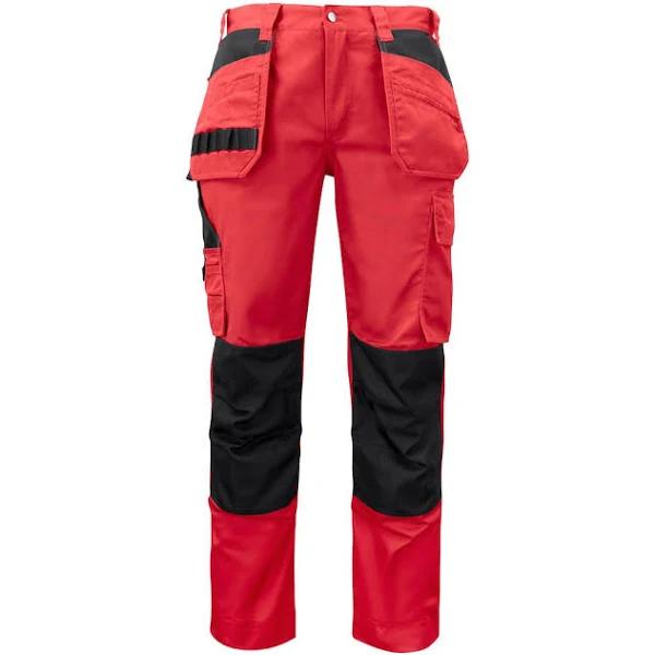 Projob Mens Cargo Trousers Red 36S