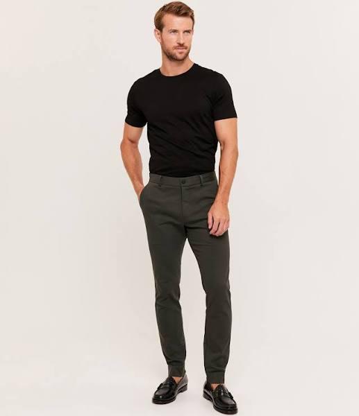 Saba Men's Judd Slim Dress Chino Pants in Forest Green Size 28