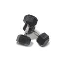 Muscle Motion 12 Pair 1kg -15kg Rubber Hex Dumbbell Set + Rack