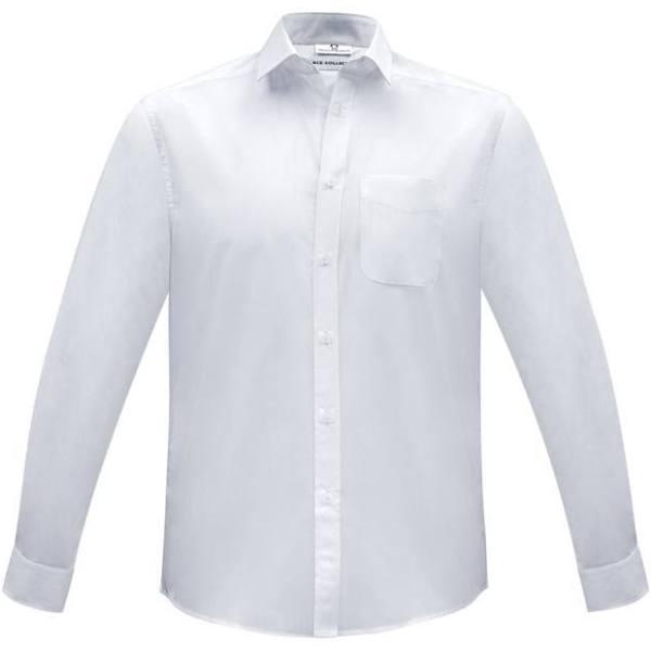 Biz Collection S812ML Euro Mens Long Sleeve White / M