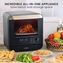 EuroChef 18L 9-in-1 Combi Steam Oven and Air Fryer, Black