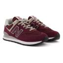 New Balance Men's 574 Core Burgundy/White - Size 14