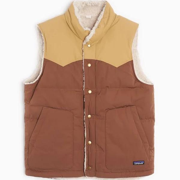 Patagonia Men's Reversible Bivy Down Vest - Moose Brown / XL