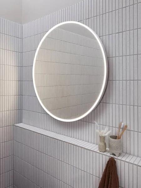 LEDlux Reflextion 800mm Round Colour Change Led Light and Mirror in White