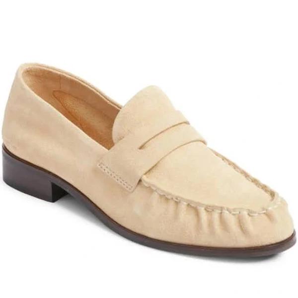 Rag & Bone Beige Sid Loafers Dune Suede