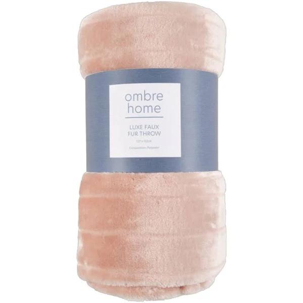 Ombre Home Habitat Faux Fur Throw