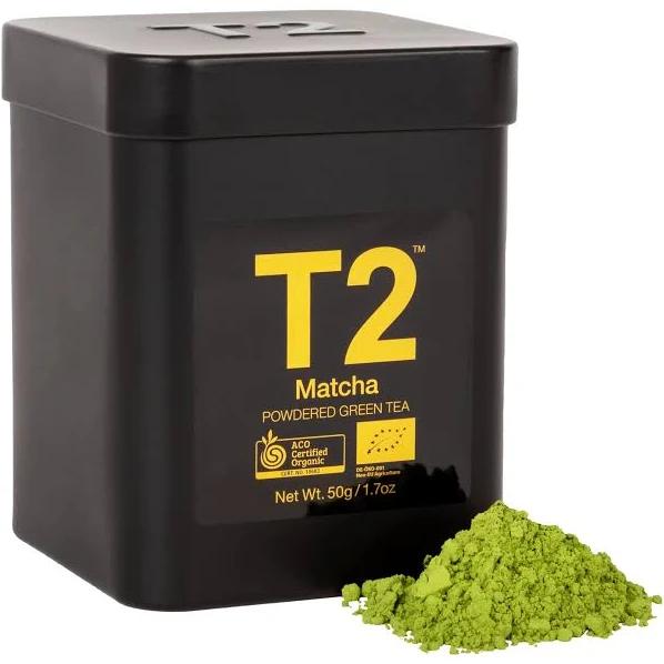 T2 Loose Tea - Black Tin - 100% Organic Matcha 50g