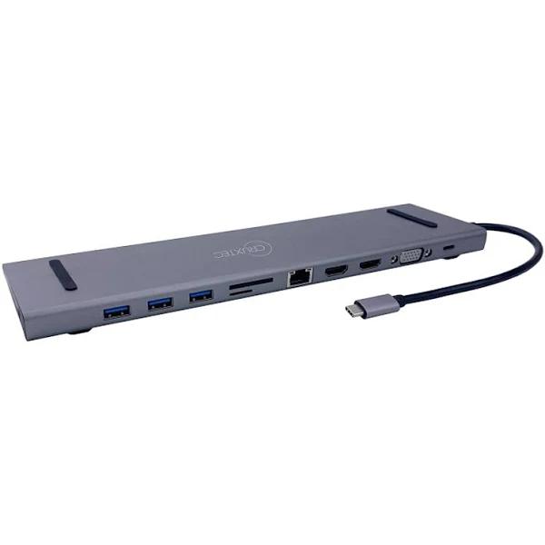 Cruxtec 11-in-1 USB-C Docking Station with 100W Power Delivery