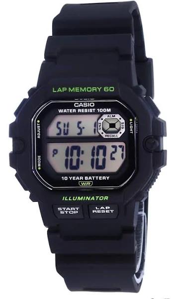 Casio WS1400H-1AV Black Digital Mens Watch