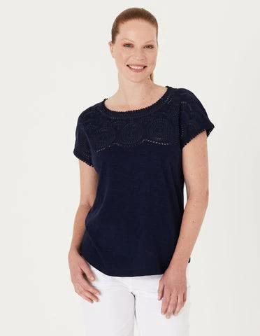 Embroidered Tee - Night Sky / XS