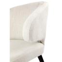 Harlow Black Dining Chair - Natural Linen