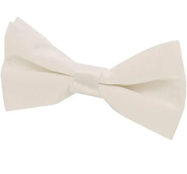 Dobell Boys Ivory Bow Tie Pre-Tied One Size