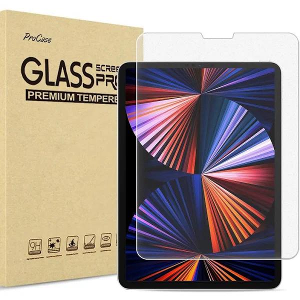 ProCase Matte Screen Protector For iPad Pro 12.9 Inch 6th Gen 2022/ 5th Gen 2021/ 4th Gen 2020/ 3rd Gen 2018, Anti-fingerprint Matte Tempered Glass