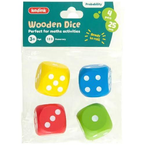 Kadink Wooden Dice 4 Pack