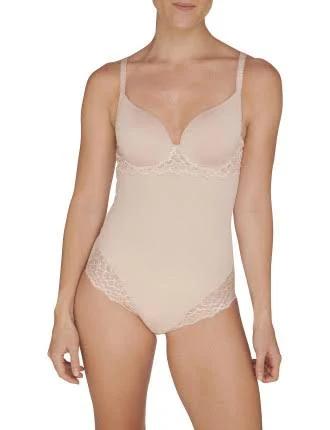 Simone Perele Caresse 3D Control Bodysuit Peau Rose