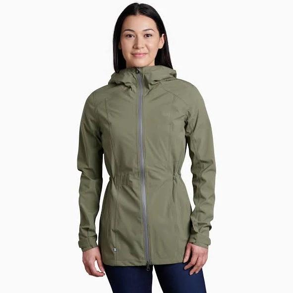 Kuhl KÜHL Women's Stretch Voyagr Rain Jacket | Colour: Sage/Green