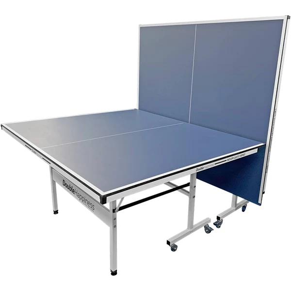 Double Happiness Indoor Premium 190 Table Tennis Ping Pong Table With Free Accessories Package - Blue