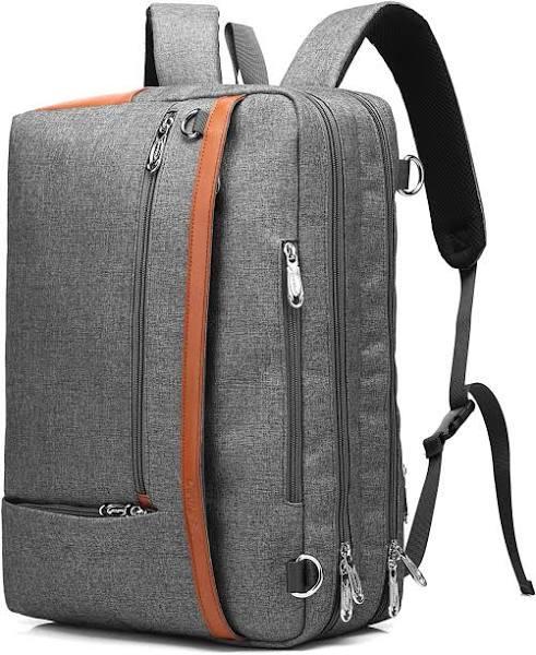 Coolbell Convertible Backpack Shoulder Bag Messenger Bag Laptop Case Business Briefcase Leisure Handbag Multi-functional Travel Rucksack Fits 17.3