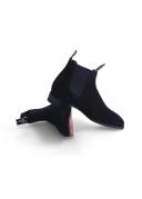 R.M. Williams Black Suede Craftsman Chelsea Boots