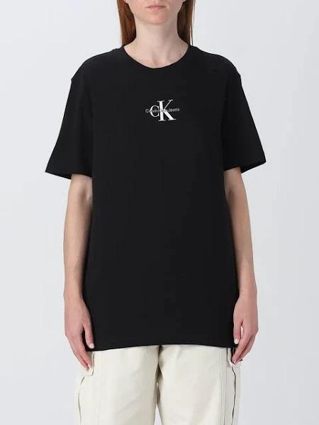 Calvin Klein Jeans Cotton Monogram T-Shirt - Black - Size - L