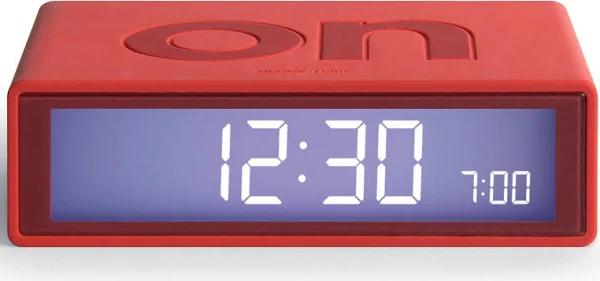 Lexon Flip On/off Alarm Clock (Red)