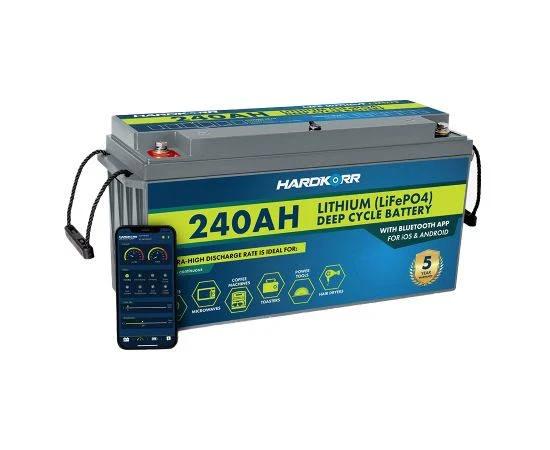 Hardkorr 240Ah Lithium (LiFePO4) Deep Cycle Battery w/Bluetooth