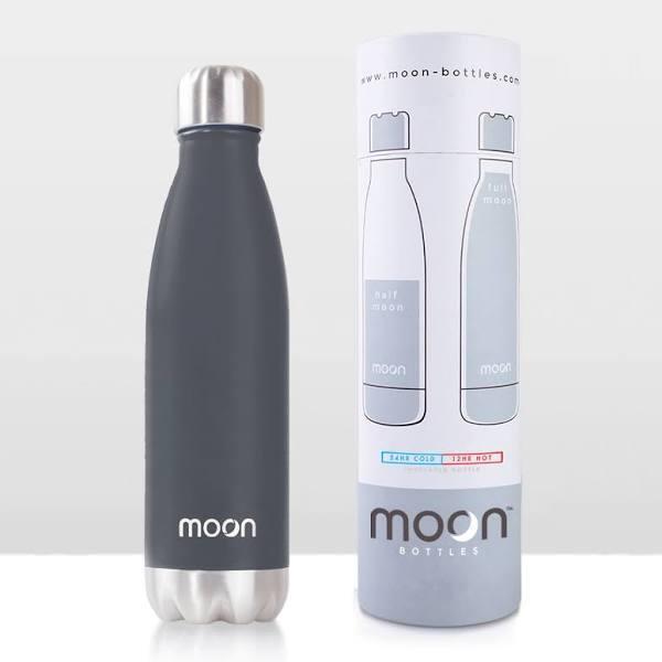 Moon Bottles - Carbon Neutral Stainless Steel Metal Water Bottle & Vacuum Flask - 24 Hrs Cold & 12 Hot - Insulated Drinks Bottles, Double Wal