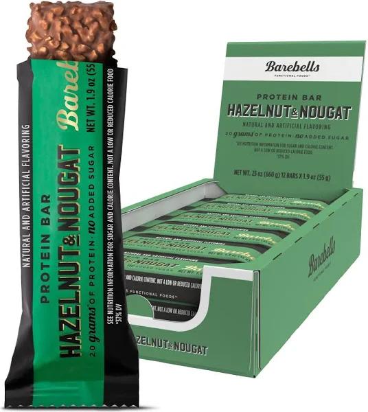 Barebells Protein Bar Hazelnut & Nougat 12 Bars