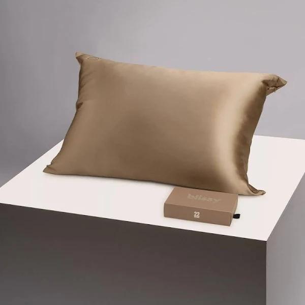 Blissy 100% Mulberry 22-Momme Silk Pillowcase - Taupe - Standard