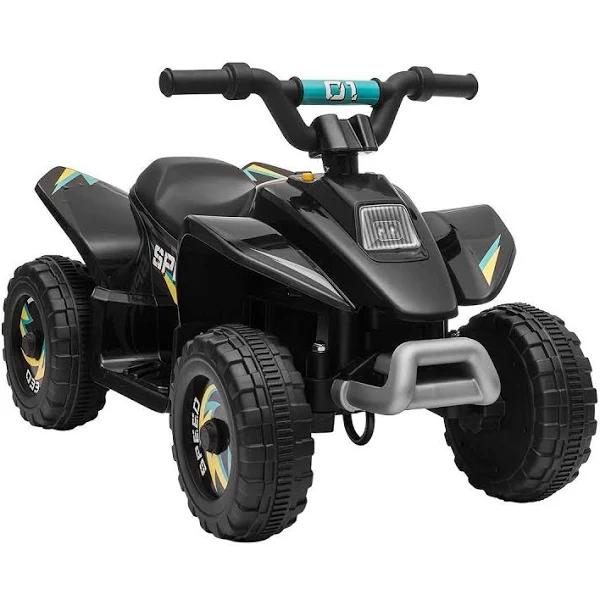 Kids Ride On Toy 6V Electric ATV Quad Rechargeable Battery Black