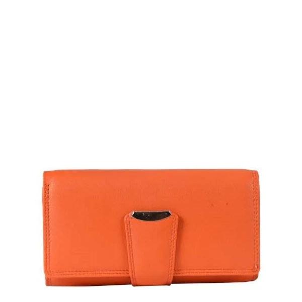 Ladies Long Leather Wallet ZLW202B Orange