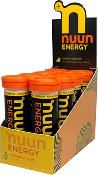 Nuun Sport + Caffeine: Electrolyte Drink Tablets, Mango Orange, 8 Tube