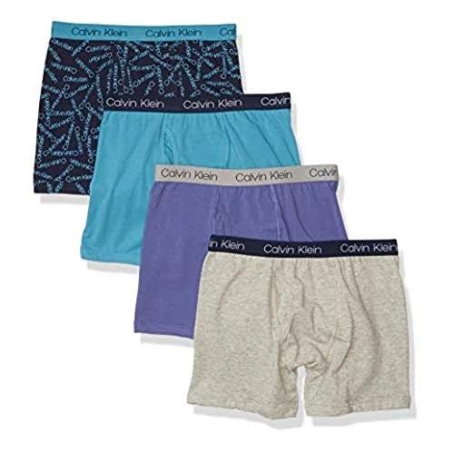 Calvin Klein Boys Underwear 4 Pack Boxer Briefs