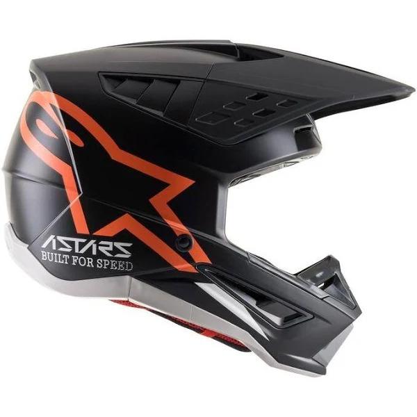 Alpinestars Supertech M5 Compass Helmet - Black/Orange - 2XL