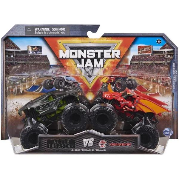 Monster Jam Alien Invasion VS Bakugan Dragonoid 2 Pack 1:64