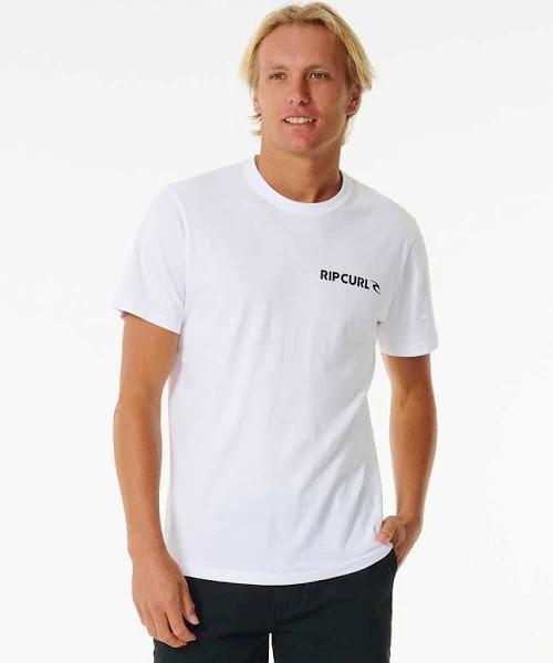 Rip Curl Brand Icon Tee - White | T Shirts