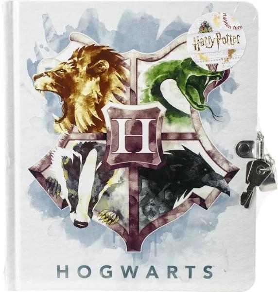 Playhouse Harry Potter Houses of Hogwarts Lock & Key Lined Page Diary