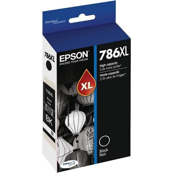 Epson 786XL Ink Cartridge High Capacity Black EXP 07/2019 New