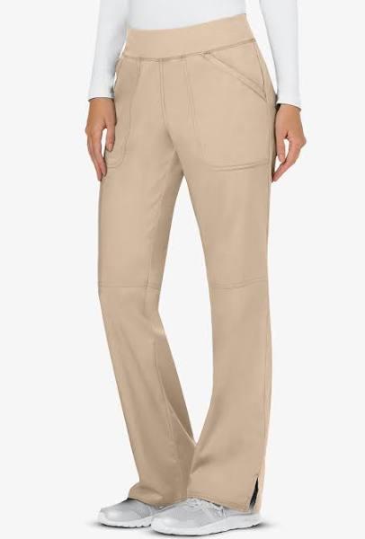 Cherokee Ww110 Mid Rise Straight Leg Pull-On Pant - Khaki, 2XL