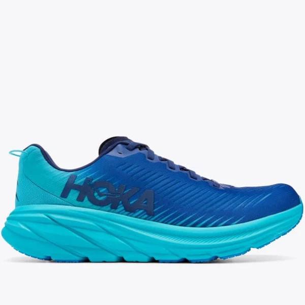 Hoka One One Men's Rincon 3 Running Shoes (Real Teal/Eggshell Blue) 8.5