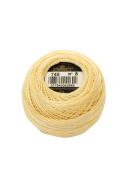 DMC Pearl Cotton Ball Size 8 87yd Light Pale Yellow