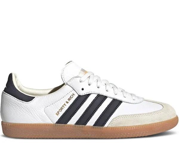 Adidas Samba OG Sporty & Rich Shoes White / Ink / Gum M 10.5 / W 11.5 - Men Lifestyle Trainers