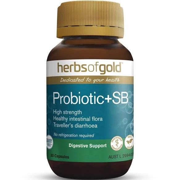 Herbs of Gold Probiotic + SB - 30 Capsules