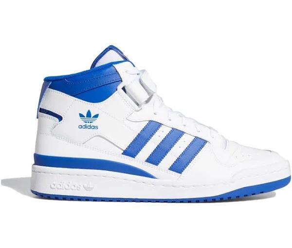 Adidas Originals White & Blue Forum Sneakers