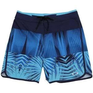 Oakley Palm Geometric 19in Boardshorts - Atol Blue Palm P