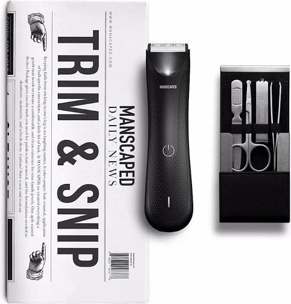 MANSCAPED Trim and Snip 3.0, Men's Grooming Kit, Includes The Lawn Mower 3.0 Ergonomically Designed Powerful Waterproof Trimmer and The Shears 2.0