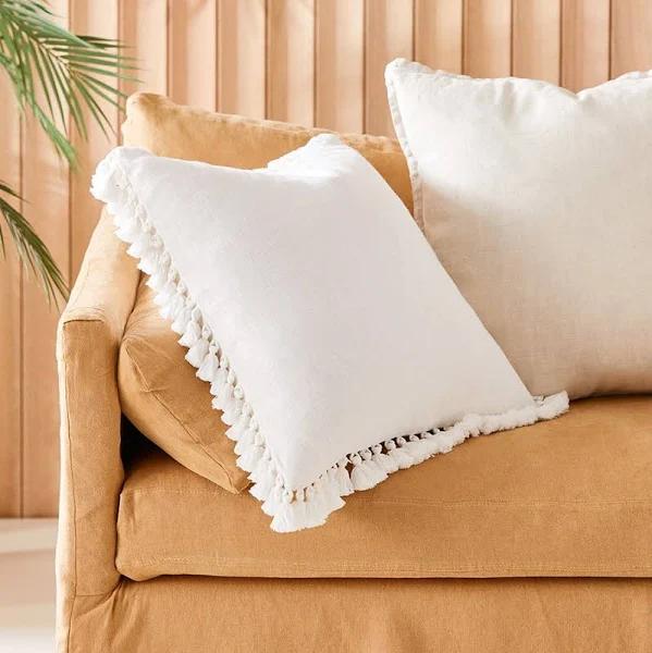 Adairs Yuri White Cushion