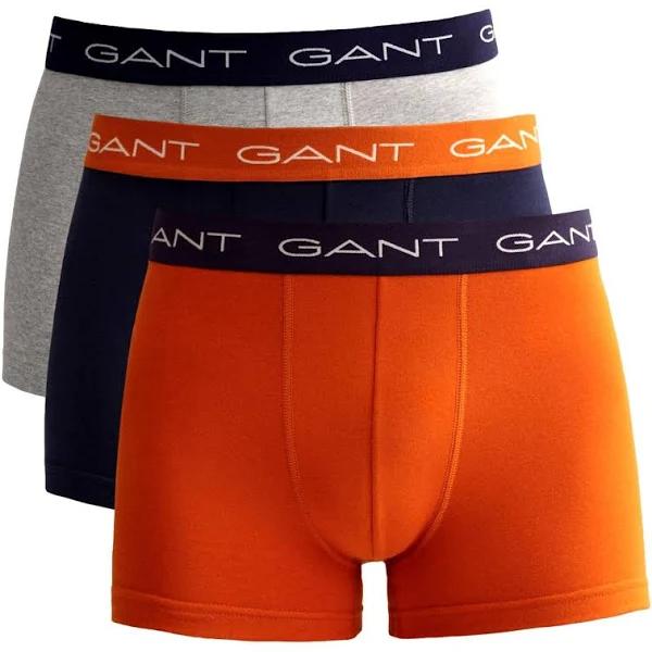 Mens Gant Orange Trunks 3 Pack - Orange