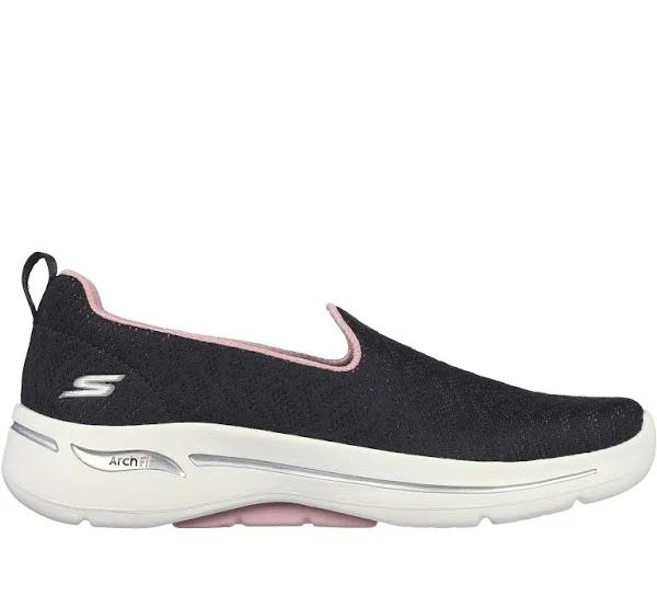 Skechers Gowalk Arch Fit - Ocean Reef Black Size 8 Female US | AfterPay Available