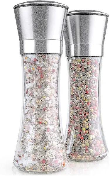 Salt and Pepper Mills, Modern Salt and Pepper Mills Made of Stainless